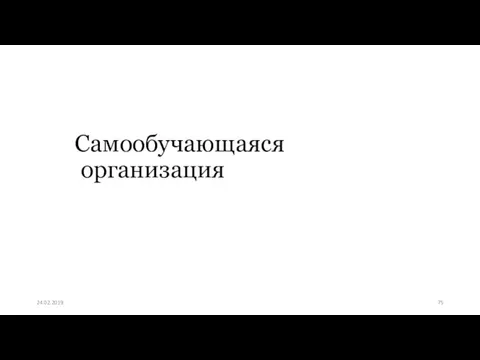 Самообучающаяся организация 24.02.2019