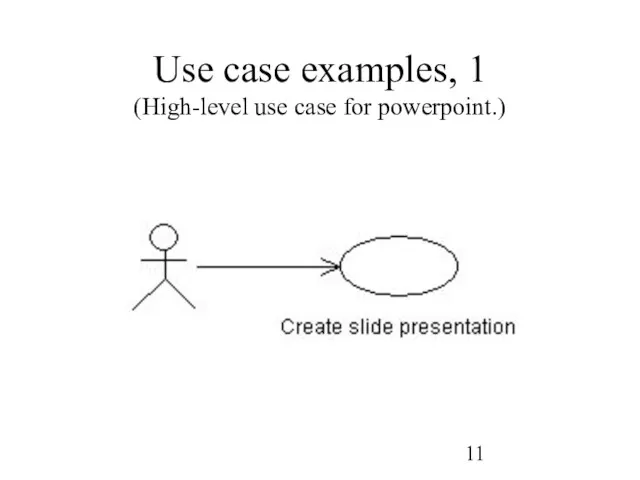 Use case examples, 1 (High-level use case for powerpoint.)