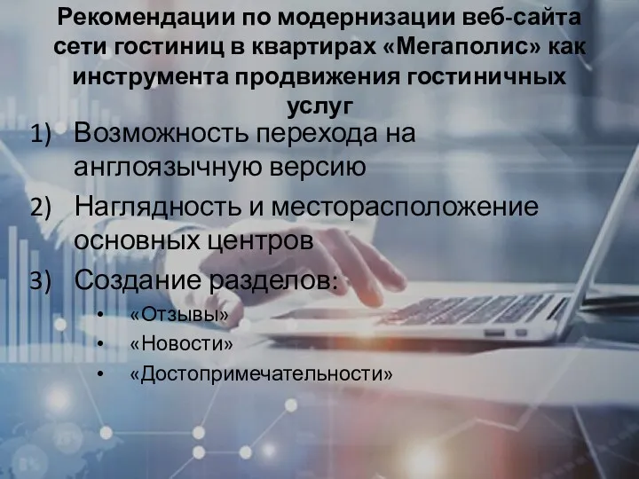 Рекомендации по модернизации веб-сайта сети гостиниц в квартирах «Мегаполис» как