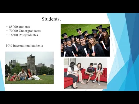 Students. 85000 students 70000 Undergraduates 16500 Postgraduates 10% international students
