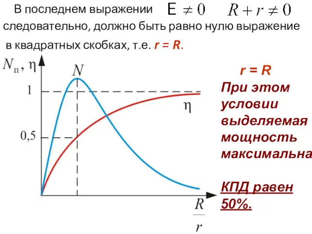 В последнем выражении следовательно, должно быть равно нулю выражение в