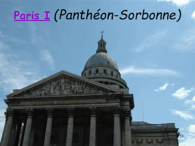 Paris I (Panthéon-Sorbonne)