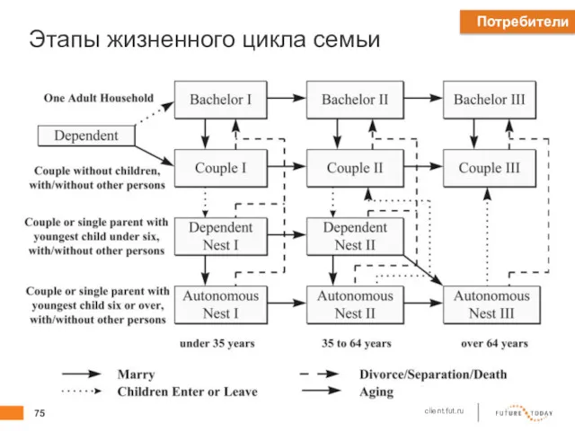 Этапы жизненного цикла семьи Потребители