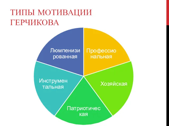 ТИПЫ МОТИВАЦИИ ГЕРЧИКОВА