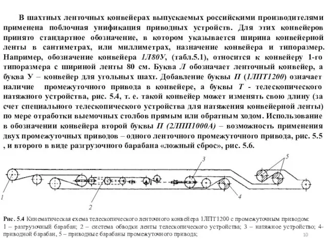 В шахтных ленточных конвейерах выпускаемых российскими производителями применена поблочная унификация