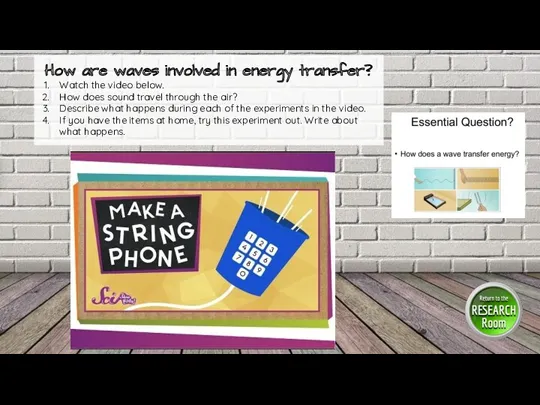 How are waves involved in energy transfer? Watch the video