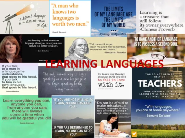 LEARNING LANGUAGES