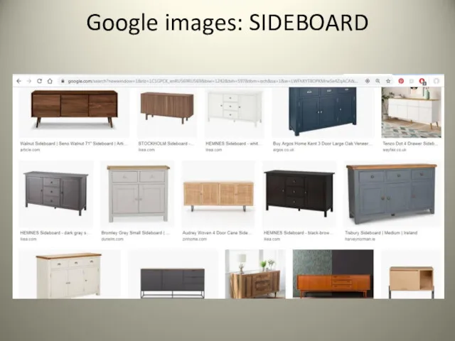 Google images: SIDEBOARD