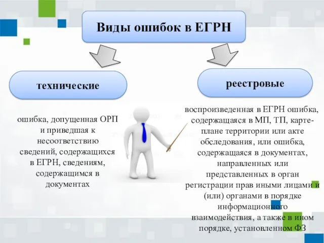 Виды ошибок в ЕГРН технические реестровые ошибка, допущенная ОРП и