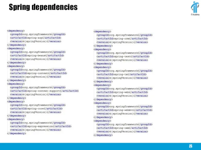 Spring dependencies