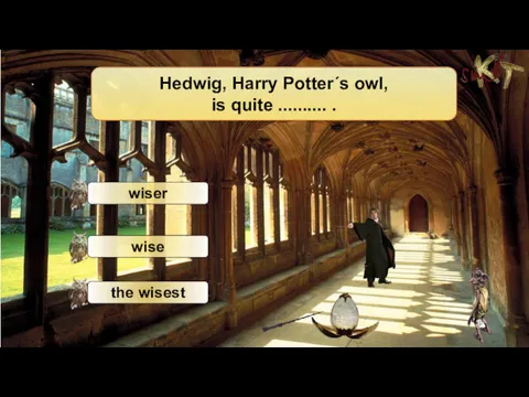 Hedwig, Harry Potter´s owl, is quite .......... .