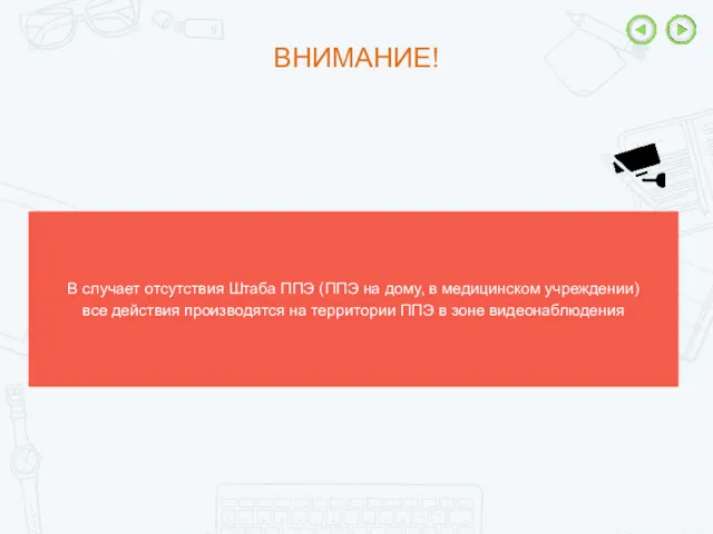 ВНИМАНИЕ! В случает отсутствия Штаба ППЭ (ППЭ на дому, в