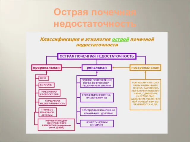 Острая почечная недостаточность