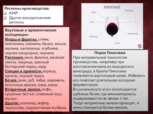 Порок Пинотажа При неправильной технологии производства, например при изготовлении вина