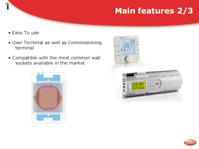 Easy To use User Terminal as well as Commissioning terminal