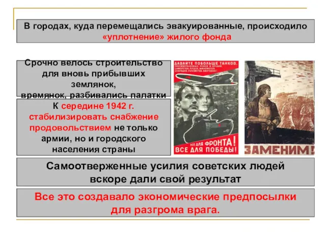 В городах, куда перемещались эвакуированные, происходило «уплотнение» жилого фонда Срочно