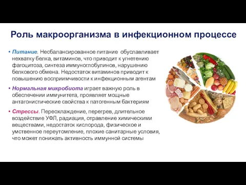 Питание. Несбалансированное питание обуславливает нехватку белка, витаминов, что приводит к