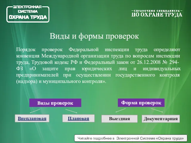 Порядок проверок Федеральной инспекции труда определяют конвенция Международной организации труда