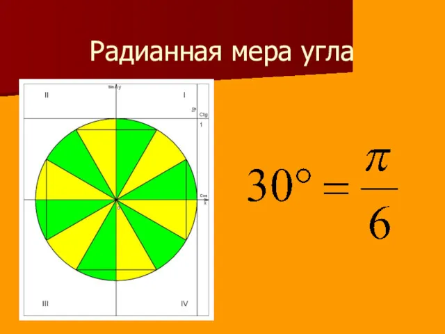 Радианная мера угла