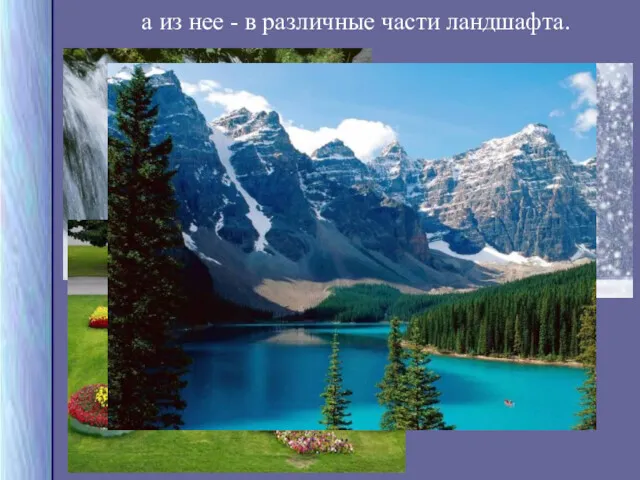 Спасибо за внимание! а из нее - в различные части ландшафта.