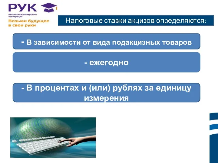 Налоговые ставки акцизов определяются: - ежегодно - В зависимости от