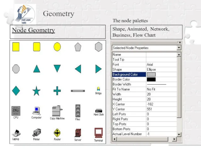 Geometry Node Geometry Shape, Animated, Network, Business, Flow Chart The node palettes