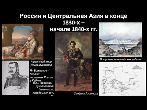 Россия и Центральная Азия в конце 1830-х – начале 1840-х