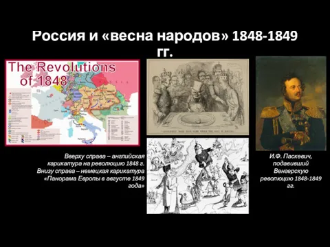 Россия и «весна народов» 1848-1849 гг. И.Ф. Паскевич, подавивший Венгерскую