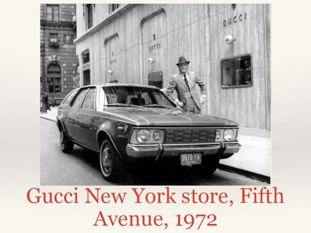 Gucci New York store, Fifth Avenue, 1972