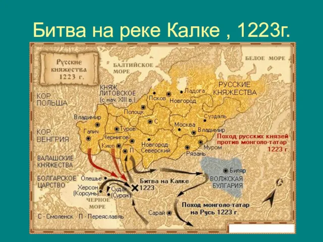 Битва на реке Калке , 1223г.