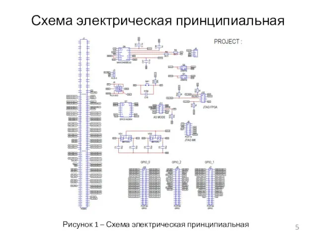 Схема электрическая принципиальная Рисунок 1 – Схема электрическая принципиальная