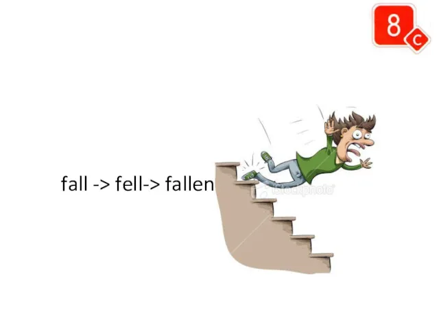 fall -> fell-> fallen