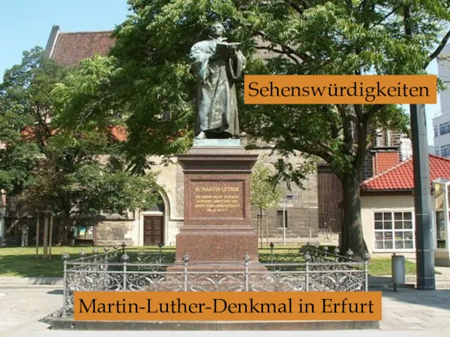 Sehenswürdigkeiten Martin-Luther-Denkmal in Erfurt