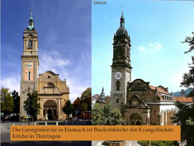 Die Georgenkirche in Eisenach ist Bischofskirche der Evangelischen Kirche in Thüringen