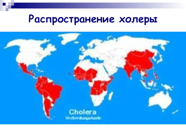 Распространение холеры