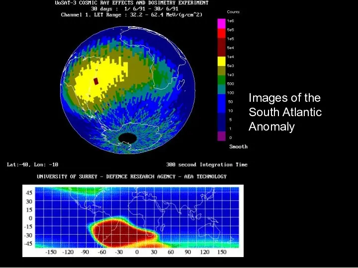 Images of the South Atlantic Anomaly