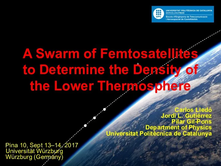 A Swarm of Femtosatellites to Determine the Density of the