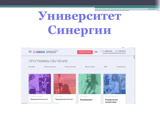 Университет Синергии