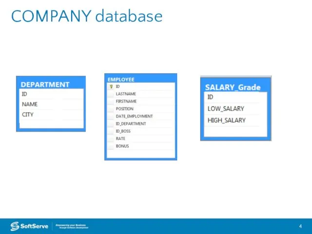 COMPANY database