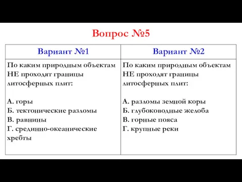 Вопрос №5