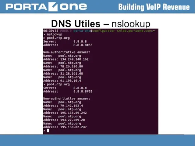 DNS Utiles – nslookup