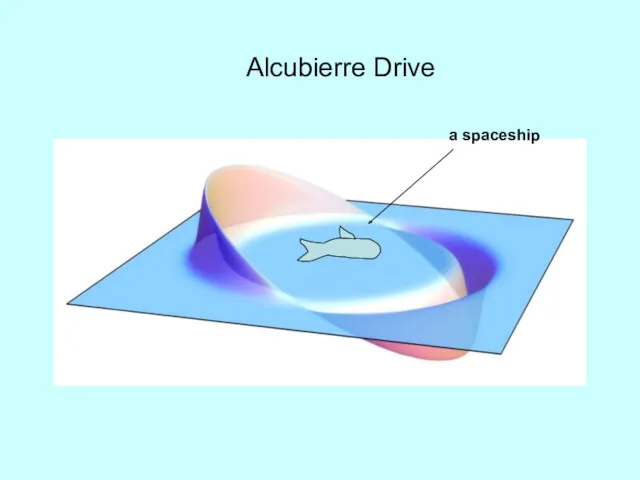 Alcubierre Drive a spaceship