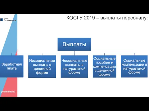 КОСГУ 2019 – выплаты персоналу: