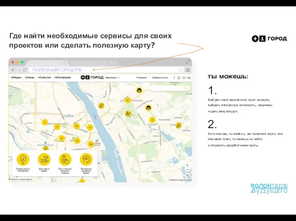 2. Если там где, ты живёшь, нет полезной карты или