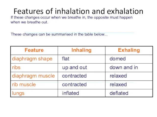 If these changes occur when we breathe in, the opposite