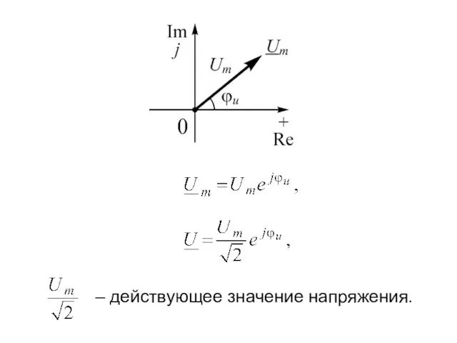 – действующее значение напряжения.