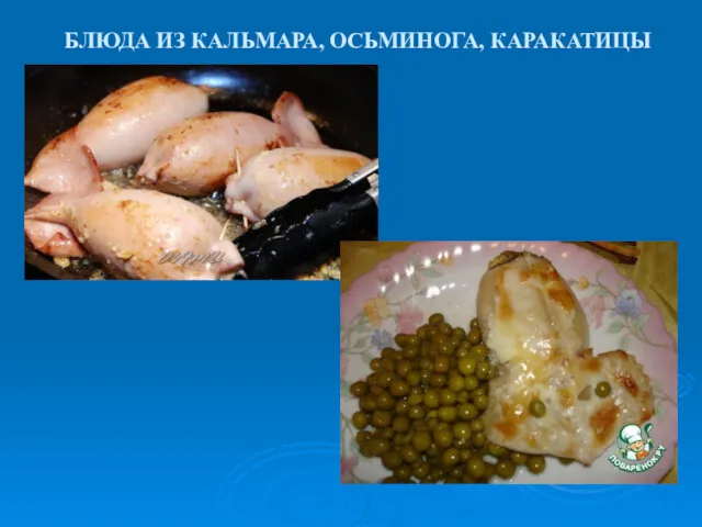 БЛЮДА ИЗ КАЛЬМАРА, ОСЬМИНОГА, КАРАКАТИЦЫ