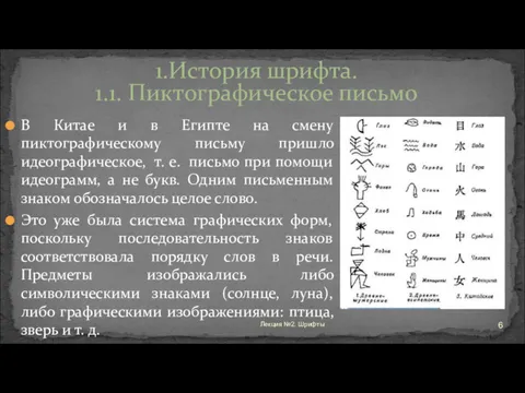 В Китае и в Египте на смену пиктографическому письму пришло