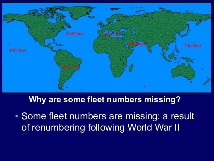 Some fleet numbers are missing: a result of renumbering following