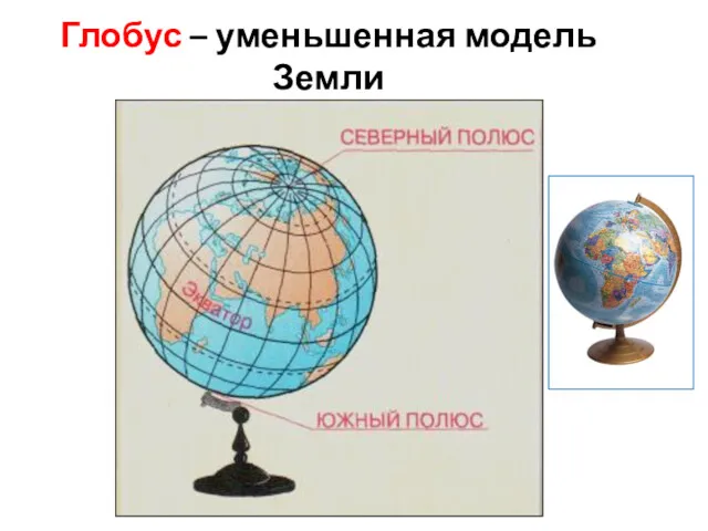 Глобус – уменьшенная модель Земли